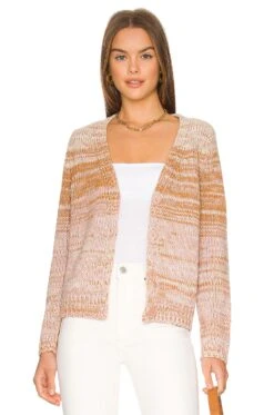 Ombre Cardigan Cream Multi