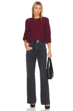 Cable Pullover Sweater Wine 9 Cable Pullover Sweater Wine -Camila coelho Shop 525A WK597 V4