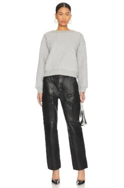 AllSaints Pippa Diamante Sweater Grey Marl -Camila coelho Shop ALLR WK88 V4
