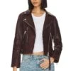 AllSaints Neko Leather Biker Jacket Oxblood Red 2 AllSaints Neko Leather Biker Jacket Oxblood Red -Camila coelho Shop ALLR WO152 V1