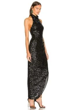 X REVOLVE Samba Gown Black Sequin 10 X REVOLVE Samba Gown Black Sequin -Camila coelho Shop AMAN WD1374 V2