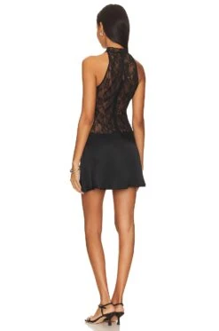 X Revolve Stanford Lace Mini Dress Black 9 X Revolve Stanford Lace Mini Dress Black -Camila coelho Shop AMAN WD1902 V3