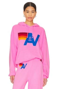 Logo Pullover Hoodie Neon Pink