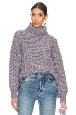 ANINE BING Iris Sweater Ash Violet