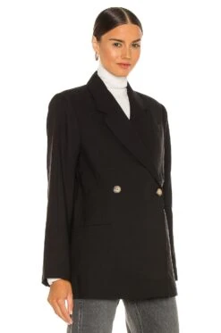ANINE BING Kaia Blazer Black -Camila coelho Shop ANIN WO77 V3