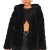 APPARIS Goldie 5 Faux Fur Jacket Noir 2 APPARIS Goldie 5 Faux Fur Jacket Noir -Camila coelho Shop APRS WO108 V1