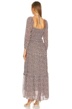 Lovestruck Midi Dress Brown Purple Multi 8 Lovestruck Midi Dress Brown Purple Multi -Camila coelho Shop ASTR WD314 V3