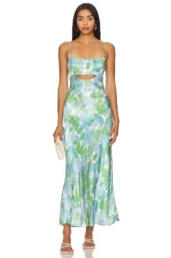 Bellerose Dress Green & Blue Floral