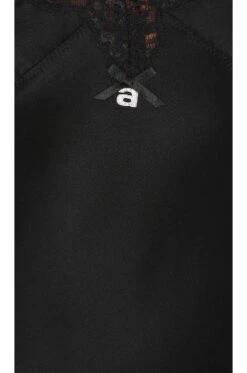 ALEXANDER WANG Slip Dress With Lace Black -Camila coelho Shop AWAR WD5 V4