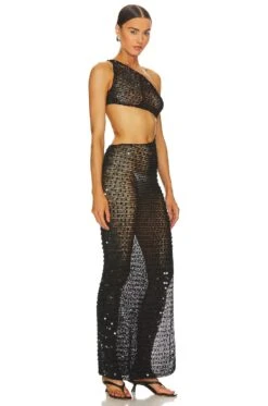 Gia Dress Black -Camila coelho Shop AYAR WD59 V2