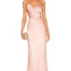 Bardot Cut Out Slip Dress Pink Rose