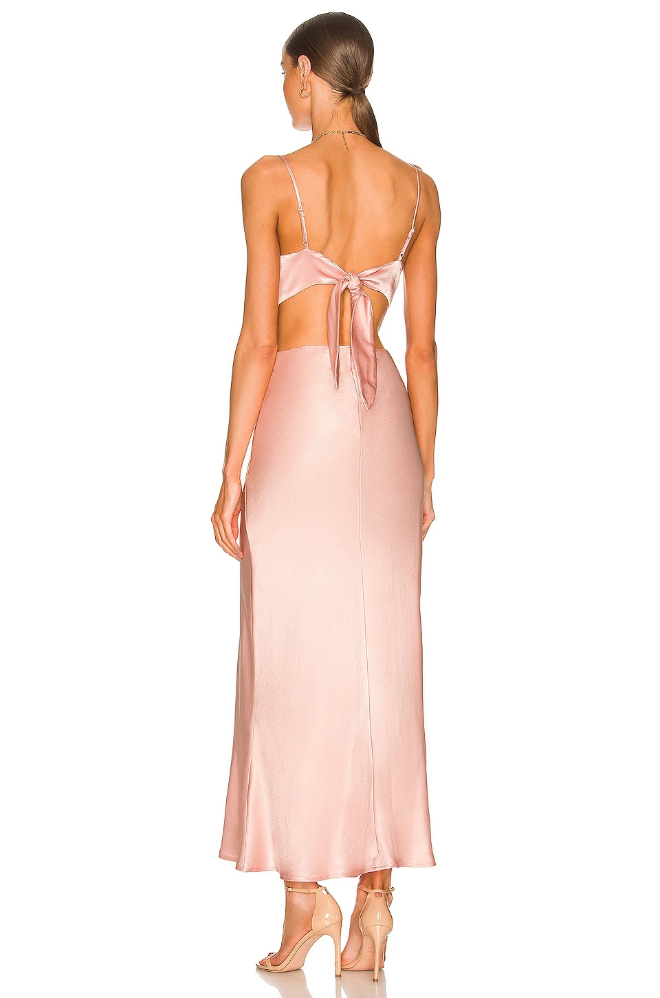 Bardot Cut Out Slip Dress Pink Rose 5 Bardot Cut Out Slip Dress Pink Rose - Image 3