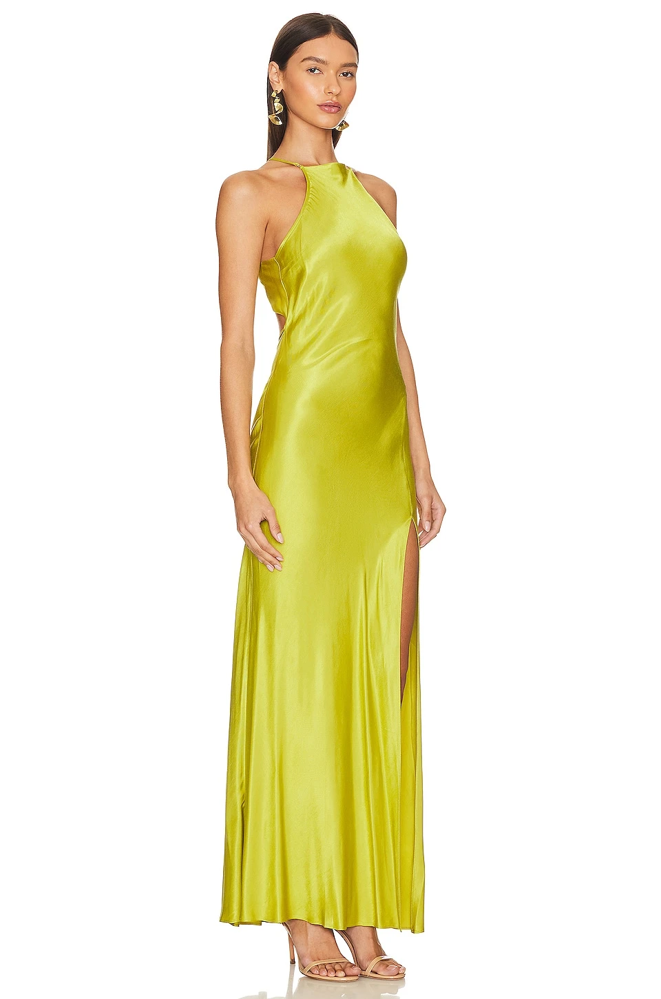 BEC + BRIDGE Teresa Halter Maxi Dress Wasabi 4 BEC + BRIDGE Teresa Halter Maxi Dress Wasabi - Image 2