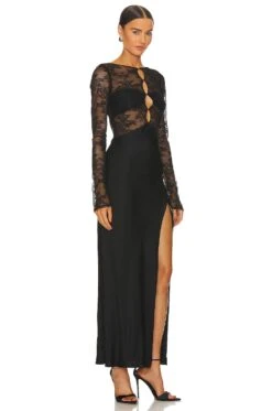 BEC + BRIDGE Nora Lace Long Sleeve Maxi Dress Black 6 BEC + BRIDGE Nora Lace Long Sleeve Maxi Dress Black -Camila coelho Shop BECA WD536 V2