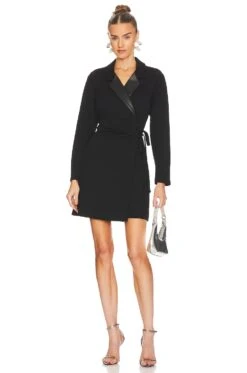 BCBGeneration Long Sleeve Mini Dress Black 12 BCBGeneration Long Sleeve Mini Dress Black -Camila coelho Shop BGEN WD933 V1 1