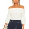 JERSEY OFF THE SHOULDER Ivory -Camila coelho Shop BOBI WK171 V1