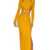 VESTIDO AMARA Mustard -Camila coelho Shop BROR WD415 V1