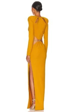 VESTIDO AMARA Mustard 7 VESTIDO AMARA Mustard -Camila coelho Shop BROR WD415 V3
