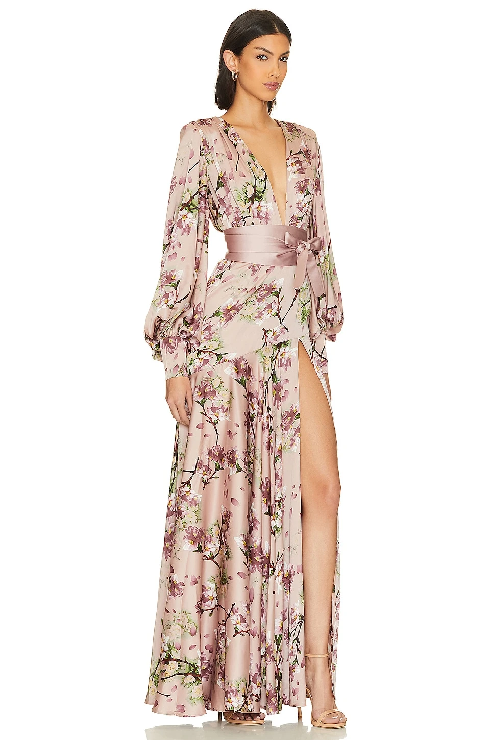 Carmen Sakura Gown Pink & Floral 4 Carmen Sakura Gown Pink & Floral - Image 2