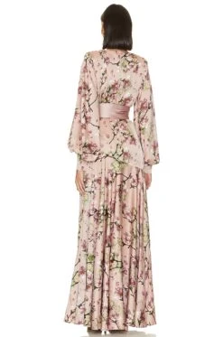 Carmen Sakura Gown Pink & Floral 7 Carmen Sakura Gown Pink & Floral -Camila coelho Shop BROR WD579 V3