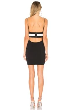 Spencer Banded Back Dress Black -Camila coelho Shop BTWR WD218 V4