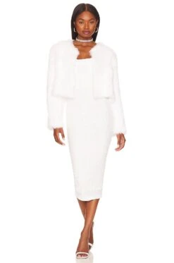 Lola Crop Jacket White -Camila coelho Shop BUBR WO62 V4