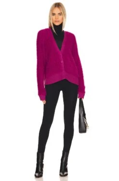 Winnie Hairy Yam Cardigan Magenta -Camila coelho Shop CENT WK588 V4