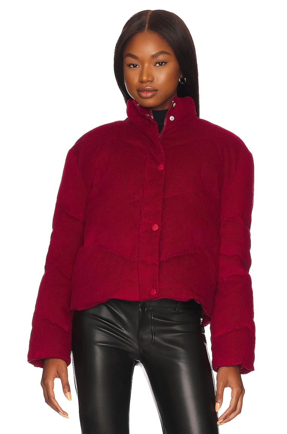 Blake Corduroy Quilted Jacket Crimson 4 Blake Corduroy Quilted Jacket Crimson - Image 2