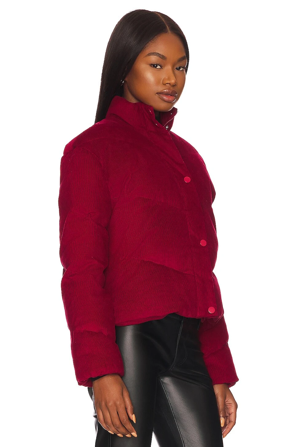 Blake Corduroy Quilted Jacket Crimson 5 Blake Corduroy Quilted Jacket Crimson - Image 3