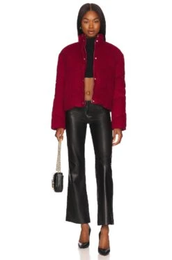 Blake Corduroy Quilted Jacket Crimson 11 Blake Corduroy Quilted Jacket Crimson -Camila coelho Shop CENT WO190 V5