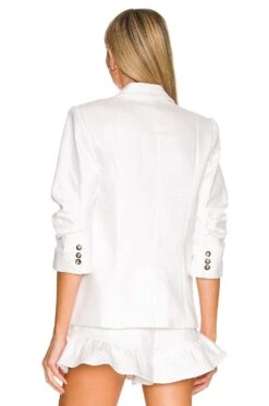 Cinq A Sept Denim Khloe Blazer White 10 Cinq A Sept Denim Khloe Blazer White -Camila coelho Shop CINR WO53 V4