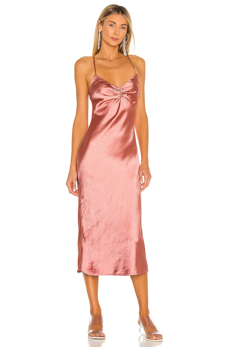 Camila Coelho Arnoldo Midi Dress Rust 4 Camila Coelho Arnoldo Midi Dress Rust - Image 2