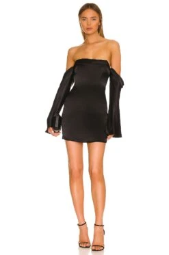 Camila Coelho Charlie Mini Dress Black