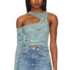 Camila Coelho Aideen Cut Out Knit Top Blue Spacedye -Camila coelho Shop COEL WK93 V1