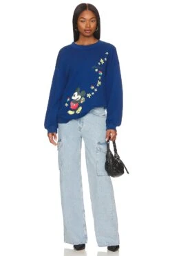 Golden Pullover Navy Peony -Camila coelho Shop CSER WK190 V5