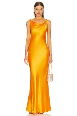Cult Gaia Azelia Gown Marigold