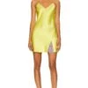 Mini Slip Dress Chartreuse -Camila coelho Shop DANN WD47 V1