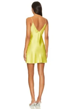 Mini Slip Dress Chartreuse -Camila coelho Shop DANN WD47 V3