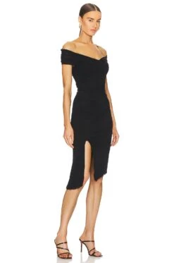 DIANE VON FURSTENBERG Lovinia Dress Black -Camila coelho Shop DVF WD482 V2