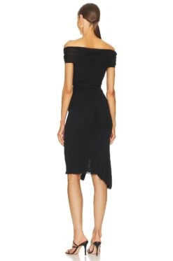 DIANE VON FURSTENBERG Lovinia Dress Black -Camila coelho Shop DVF WD482 V3