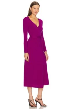 DIANE VON FURSTENBERG Astrid Dress Red Purple -Camila coelho Shop DVF WD490 V2