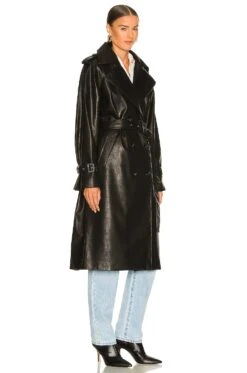 Oliver Trench Coat Black -Camila coelho Shop EAVR WO97 V3