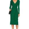 A Coste Wrap Dress Dark Emerald 2 A Coste Wrap Dress Dark Emerald -Camila coelho Shop ENZA WD421 V1