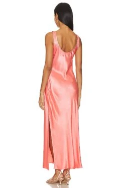 Satin Tank Dress Coral -Camila coelho Shop ENZA WD463 V4