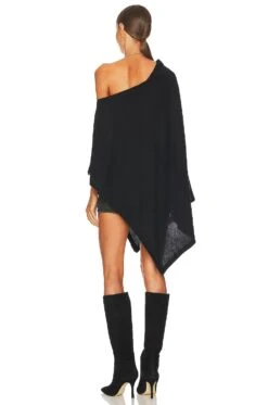 Cashmere Poncho Black -Camila coelho Shop ENZA WO22 V3