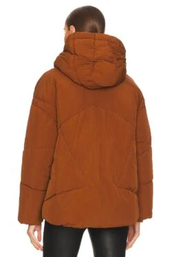 ESSENTIEL ANTWERP Chameleon Puffer Jacket Sepia -Camila coelho Shop ESSE WO26 V4