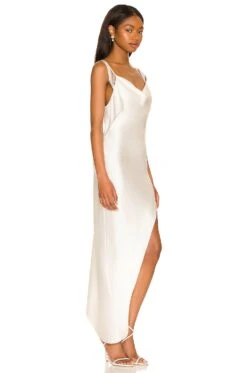 Fleur Du Mal Cowl Neck Dress With Pearl Tassels Ivory 9 Fleur Du Mal Cowl Neck Dress With Pearl Tassels Ivory -Camila coelho Shop FLER WD14 V2