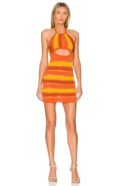 Tori Mini Dress Orange
