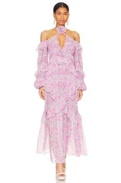 Rowan Maxi Dress Pink -Camila coelho Shop FORL WD1115 V4