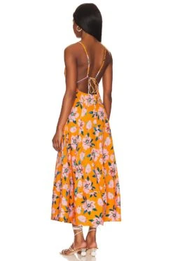FREE PEOPLE Finer Things Maxi Dress Sunshine Combo -Camila coelho Shop FREE WD2535 V3